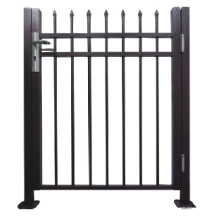 Puerta de aluminio negro de la cerca para el uso residencial